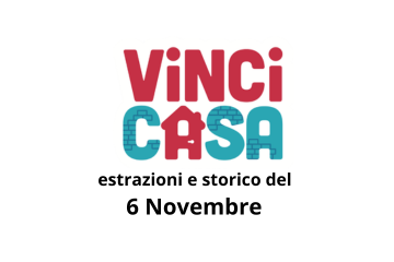 estrazione del vincicasa del 6 novembre