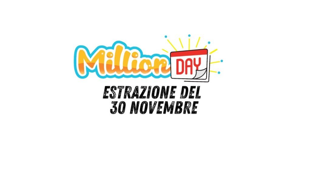 logo millionday estrazione 30 Novembre